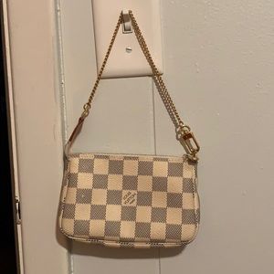 Louis Vuitton Damier azur mini pochette